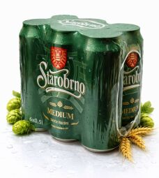 Starobrno 11 Medium pivo ležák světlý PACK 6x0,5l